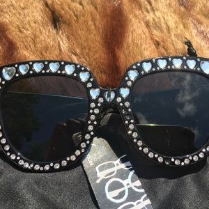 Black Bling UV Protection Sunglasses